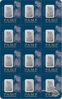 12 x 1 Gramm Multigramm Platinum Barren 999.5 - PAMP Suisse - Lady Fortuna