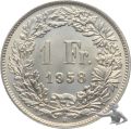 1 Franken 1958 Silber - Topst&uuml;ck