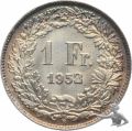 1 Franken 1952 Silber - Topst&uuml;ck
