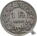 1 Franken 1908 Silber