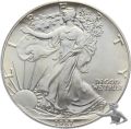 USA 1 Dollar 1987 Silvereagle - 1 Unze Feinsilber 999