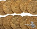 10 Stk. 20 Fr. Goldvreneli, 64.50 Gramm Gold 0.900