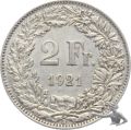 2 Franken 1921 Silber