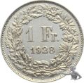 1 Franken 1928 - Silber - fast unzirkuliert