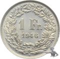 1 Franken 1946 - Silber - Prachtst&uuml;ck