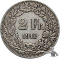 2 Franken 1912 Silber