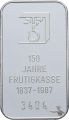 Spar &amp; Leihkasse Frutigen - 1 Unze Feinsilber 999 - zum 150j&auml;hrigen Jubi&auml;um