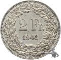 2 Franken 1943 Silber 10 Gramm