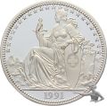 1991 Sitzende Helvetia - 5 Unzen Feinsilber 999