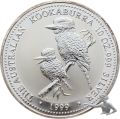 Australischer Kookaburra 10 Dollars 1999 - Prachtst&uuml;ck - 10 Unzen Feinsilber 999