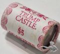 Trump Castle $5,00 Roll Of Quarter Dollars &ndash; Unge&ouml;ffnet und praktisch nirgens erh&auml;ltlich !!!!