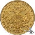 &Ouml;sterreich 1 Dukat 1915, Franz Josef I, Gold
