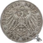 5 Mark 1904 A Wilhelm II., Grosssilberm&uuml;nze