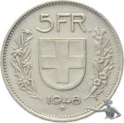 5 Franken 1948 Silber 15 Gramm 31 mm