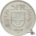 5 Franken 1940 Silber 15 Gramm 31 mm
