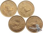 4 St&uuml;ck - S&uuml;dafrika Kr&uuml;gerrand 1979/1982/1983 - je 1 Unze Feingold