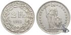 2 Franken 1913 B Sehr Sch&ouml;n Silber