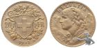 20 Franken 1935 ohne L - Gold Vreneli Goldvreneli