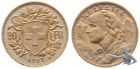 20 Franken 1907 B - Gold Vreneli Goldvreneli