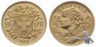 20 Franken 1899 B - Gold Vreneli Goldvreneli