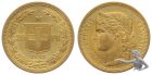 20 Franken 1883 B - Gold Vreneli Goldvreneli Helvetia