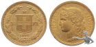 20 Franken 1886 B - Gold Vreneli Goldvreneli Helvetia