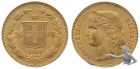 20 Franken 1890 B - Gold Vreneli Goldvreneli Helvetia