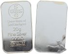 UBS 20 Gramm Feinsilber 999