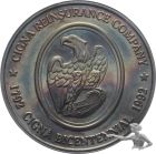 1792 Cigna Reinsurance Company Bicentennial 1992 - 1 Unze Feinsilber 999