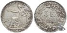5 Franken 1874 B. Silber Sitzende Helvetia