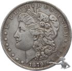 USA &ndash; 1 Dollar 1879 o. Mzz. Morgan Dollar &ndash; Silberm&uuml;nze aus Phiadelphia