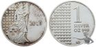 Stehende Helvetia - 31.1 Gramm 1 Unze Feinsilber 999
