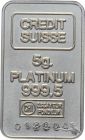 5 Gramm Barren Credit Suisse - Platin 999.5 - Feinplatin
