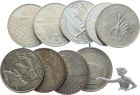 9 &times; 10 Euro Silber-Gedenkm&uuml;nzen Deutschland &ndash; 925er Silber &ndash; 149,85 g Feinsilber