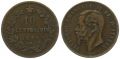 Italien 10 Centesimi 1866 T Vittorio Emanuele II