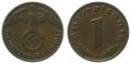 3. Reich 1 Pfennig 1937 A
