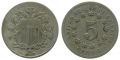 USA 5 Cents 1867