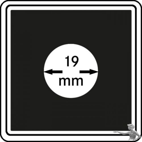 Münzkapseln CARRÉE 19 mm, 4er Pack | z.B. für 10 Rappen ab 1850 - heute, 10 Franken Goldvreneli