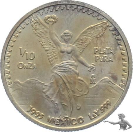 1/10 Unze Silber Libertad Mexiko 1993
