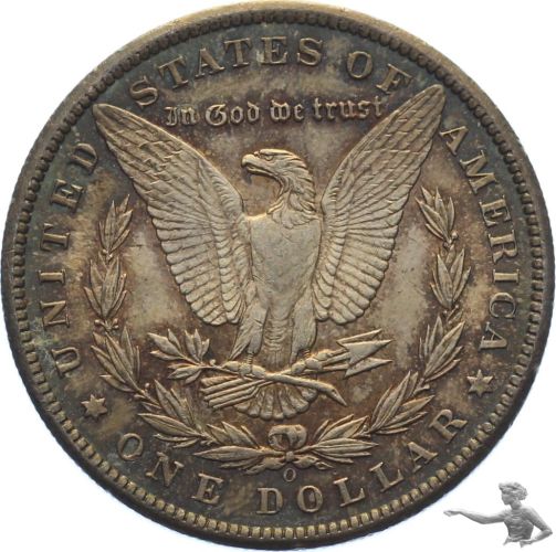 USA 1 Dollar 1898 New Orleans mit wunderbarer Patina Silber Morgan