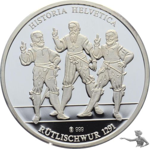 Rütlischwur 1291 - 20 Gramm Feinsilber 999, Historia Helvetica