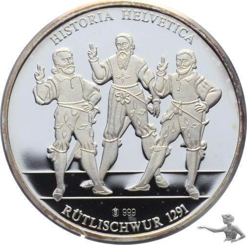 Rütlischwur 1291 - 20 Gramm Feinsilber 999, Historia Helvetica