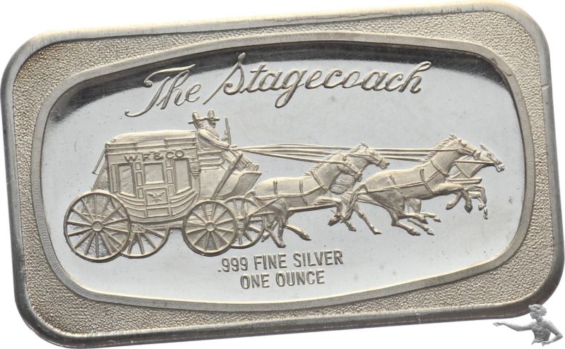 Madison Mint, The Stagecoach - 1 Unze Feinsilber 999