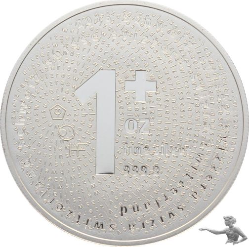 2016 Swiss Bullion Corp - 1 Unze 999 Silber - Topstück