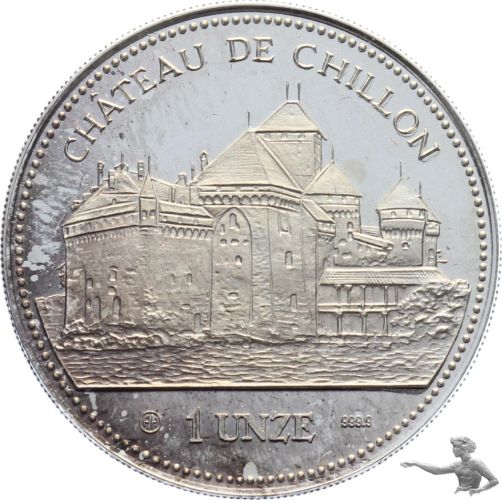 1989 Chateau Chillon - 1 Unze Feinsilber 999