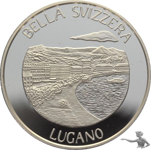 Lugano - 1 Unze Silber 925 - Bella Svizzera