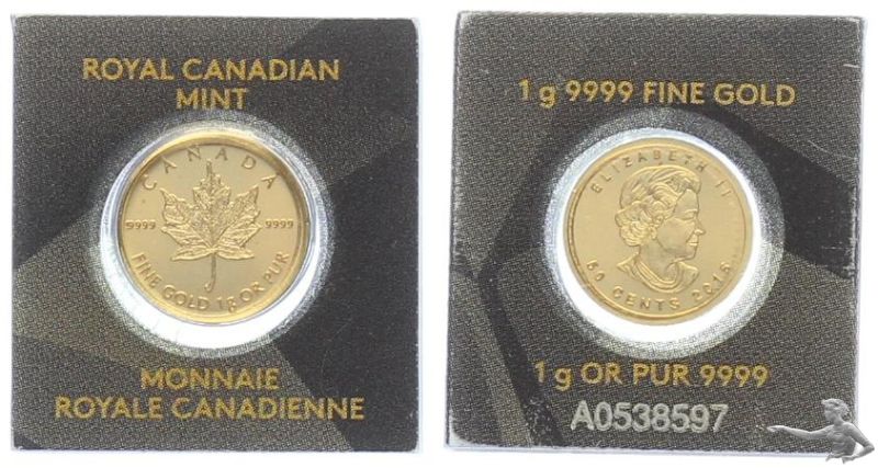 Maple Leaf 2015 - 1 Gramm Feingold 999.9