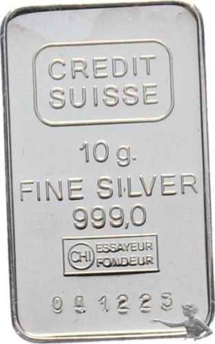 Silberbarren 10 Gramm 999 - Credit Suisse
