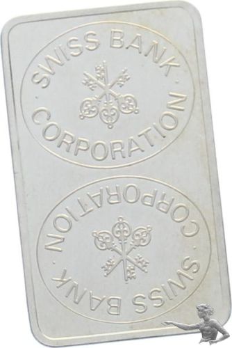Silberbarren 10 Gramm 999 - Swiss Bank Corporation