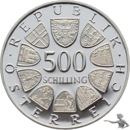 Österreich 500 Schilling 1984